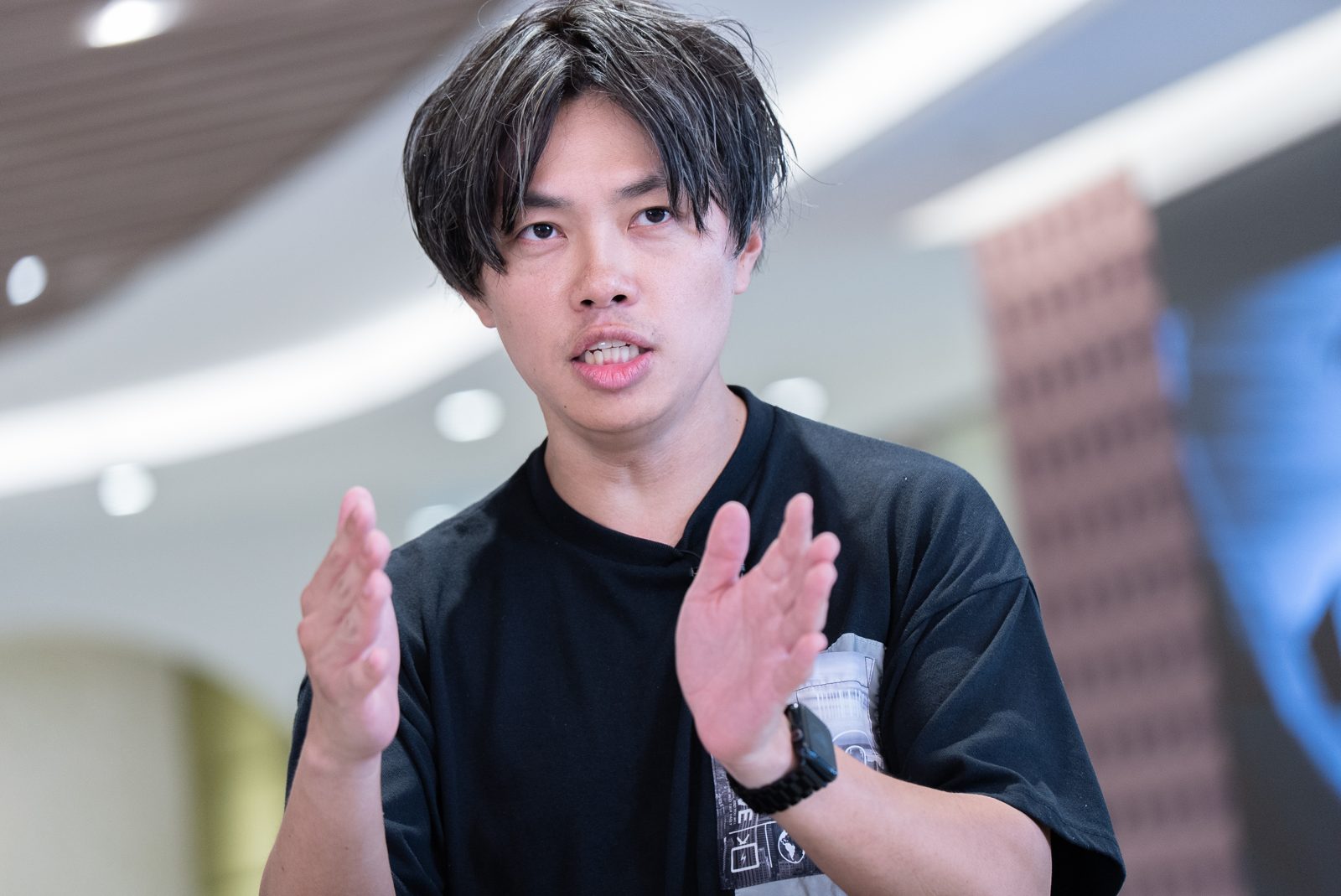 創業当時を振り返る渡氏